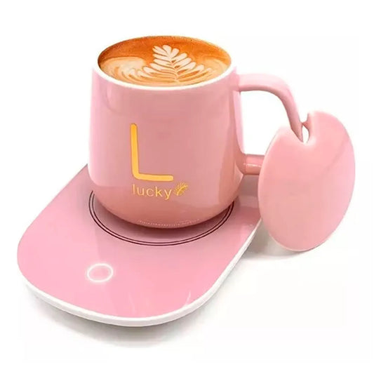 Taza De Cafe Con Calentador Electrica